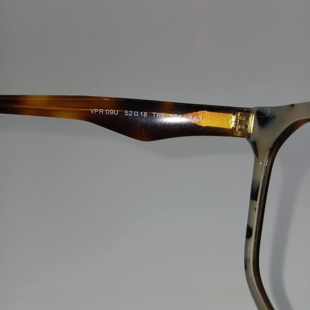 Prada Milano VPR 09U Womens Eyeglasses Frame Dark Tortoise Shell 52-18-140 mm